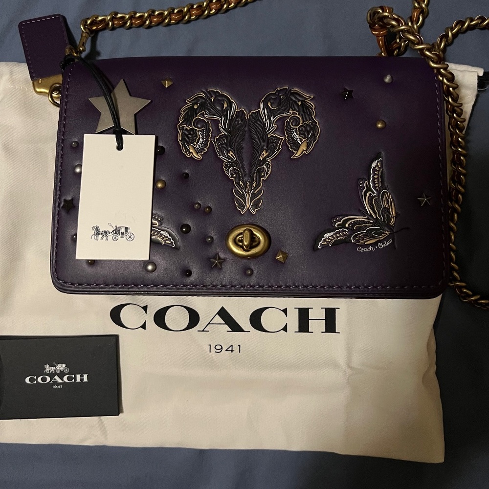 NWT Coach Tattoo Large Dinky Custom